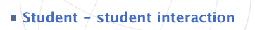 Link to student to student interaction